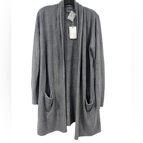Barefoot Dreams Sweaters - NWT Barefoot Dreams Essential Long Cardi in Graphite Size M
